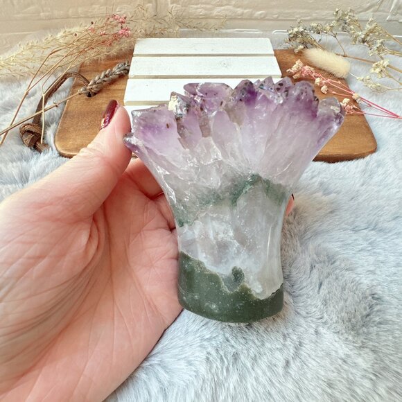 Gorgeous Raw Amethyst Flower Cluster - Picture 4 of 7